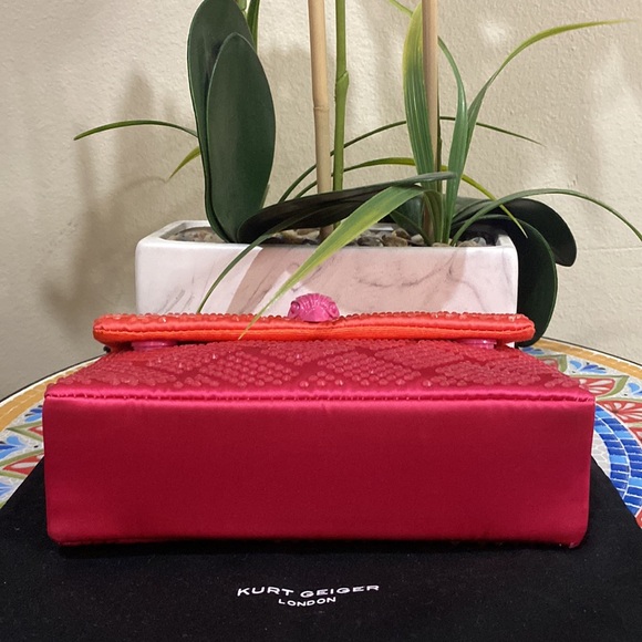 Kurt Geiger Orange and Pink Women's Bag - Picture 13 of 13